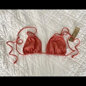 J Crew Vintage Pink Playa Bikini Top size S